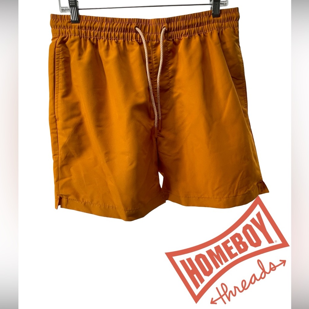 Forever 21 Men's Burnt Orange Swim Trunks
